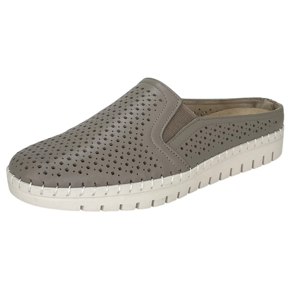 Bella Vita Refresh Taupe Leather Comfort Womens Mules Size 6M - Picture 2 of 12